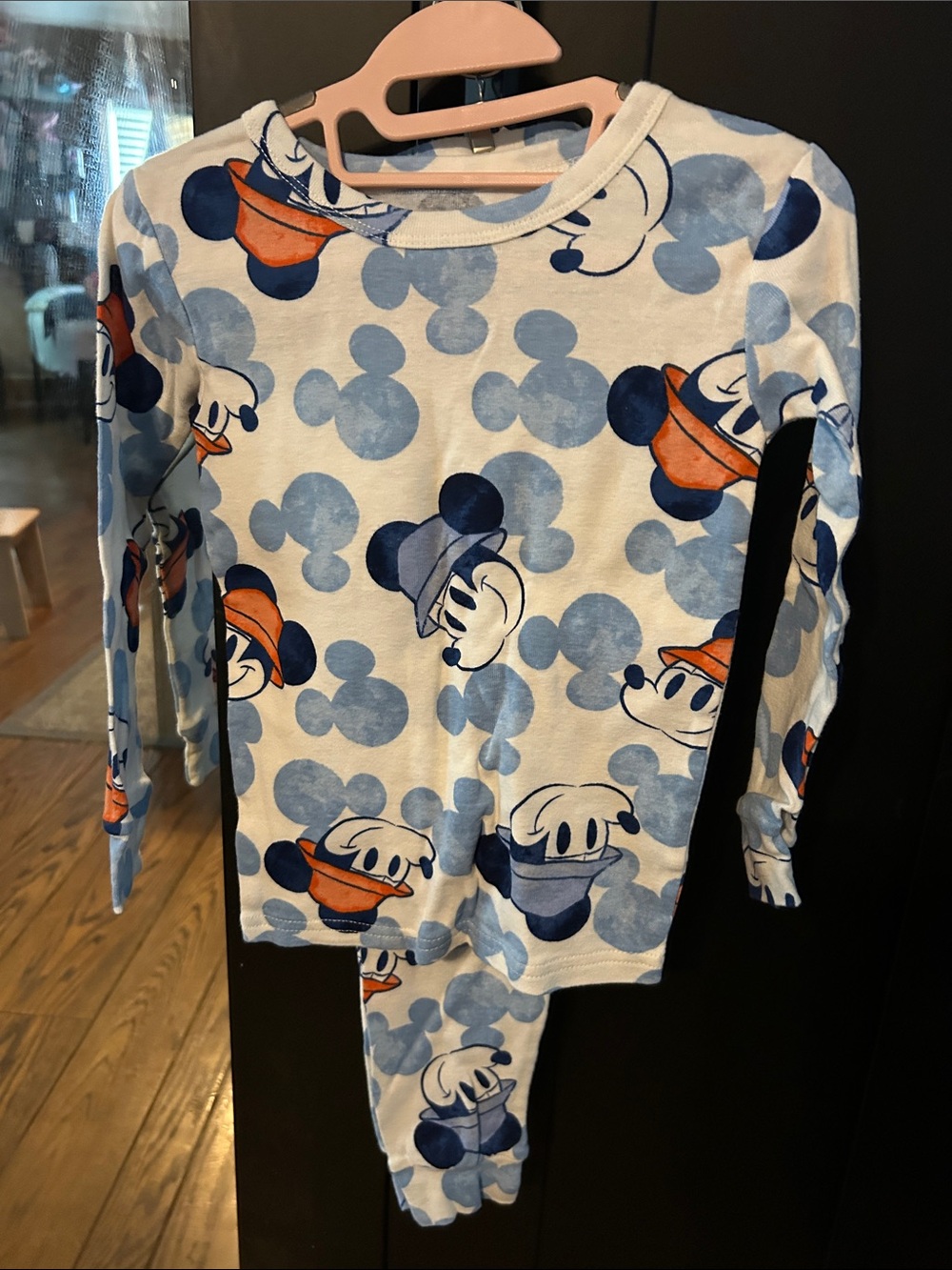 Kids Long Sleeve Mickey & Friends Pajama Set (2 outfits) - White & Blue